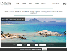 Tablet Screenshot of hotellajacia.it